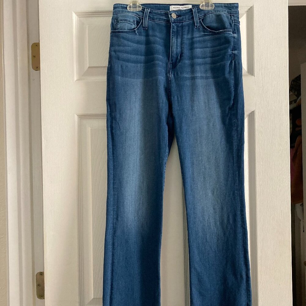 FLYING MONKEY High-Rise Mini Bootcut Jeans